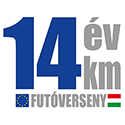 14 év - 14 km futóverseny logo