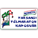 KOMÉTA 9. Farsangi Félmaraton logo