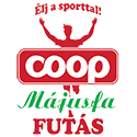 XXVIII. COOP - MÁJUSFA FUTÁS logo